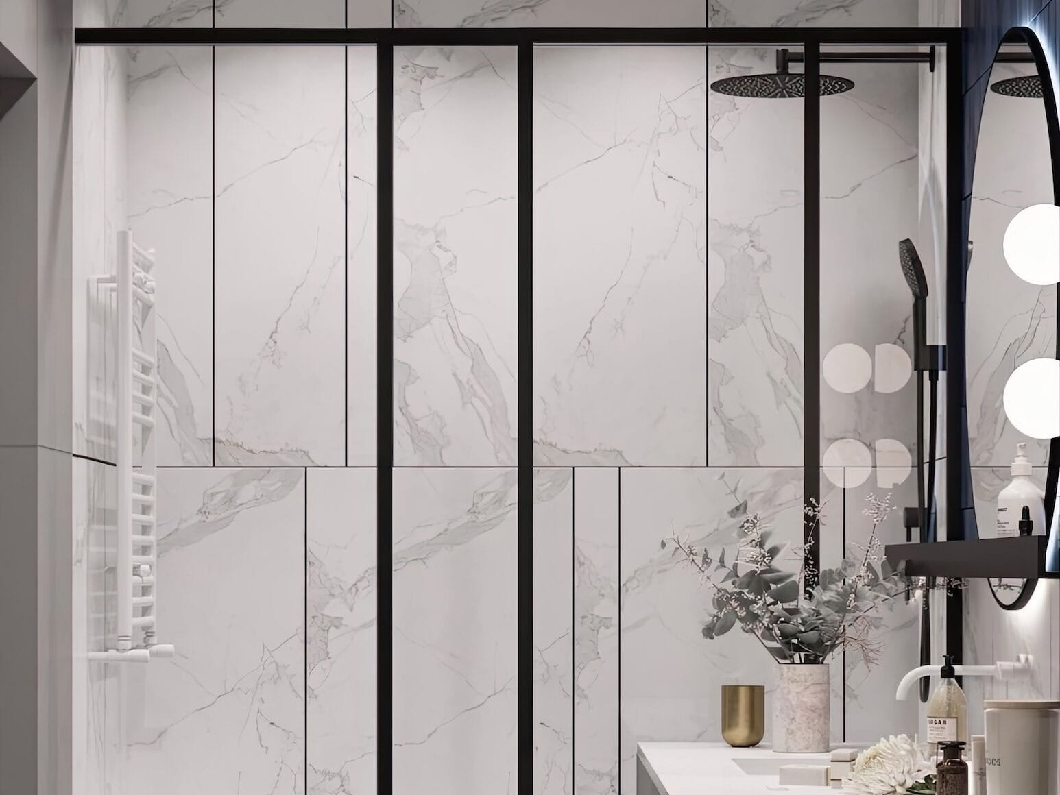 bathroom with sink mirror with white background